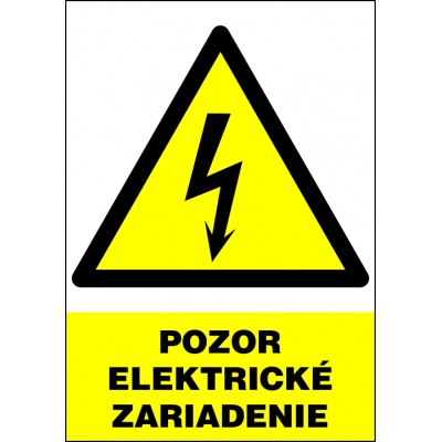 Pozor elektrické zariadenie