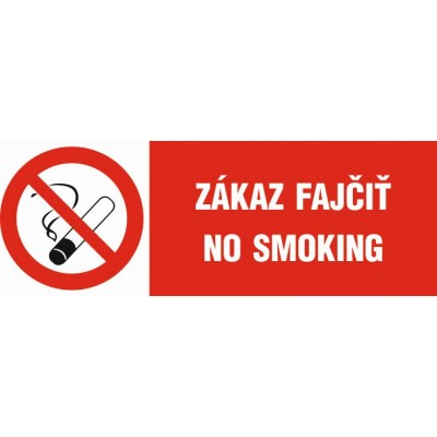 Zákaz fajčiť - No smoking
