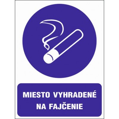 Miesto vyhradené pre fajčenie